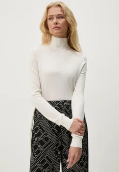 Theory pulover de lana femei, culoarea bej, light, cu turtleneck, I1211703 imagine