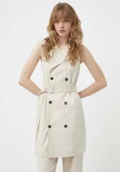 Theory rochie culoarea bej, mini, drept imagine