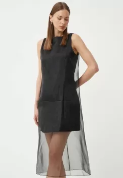 Theory rochie culoarea negru, mini, drept imagine