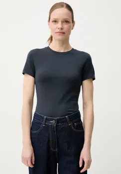 Theory tricou din bumbac femei, culoarea albastru marin, L1024521 imagine
