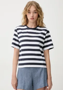 Theory tricou din bumbac femei, culoarea bleumarin, P0224506 imagine