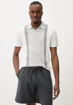 Theory tricou polo culoarea alb, cu imprimeu, O0186701 imagine