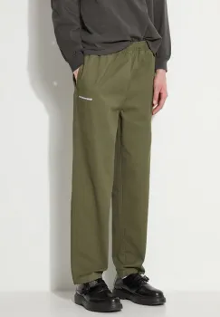 thisisneverthat pantaloni Easy Pant barbati, culoarea verde, cu fason chinos, TN240WPACP01 imagine