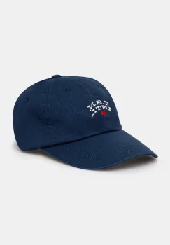 thisisneverthat sapca de baseball din bumbac Heart Cap culoarea bleumarin, cu imprimeu, TN243WHWBC08 imagine