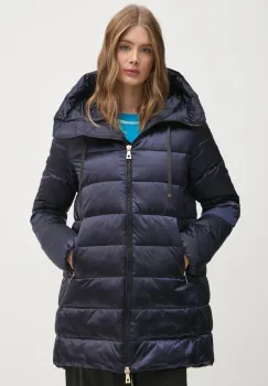 Tiffi geaca de puf femei, culoarea albastru marin, de iarna, 210040 LADY M imagine