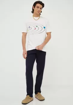 Tiger Of Sweden pantaloni barbati, culoarea albastru marin, drept imagine