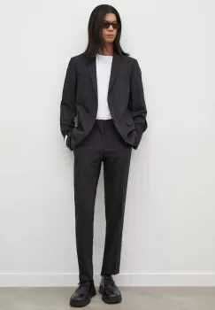 Tiger Of Sweden pantaloni din lana culoarea negru, mulata imagine