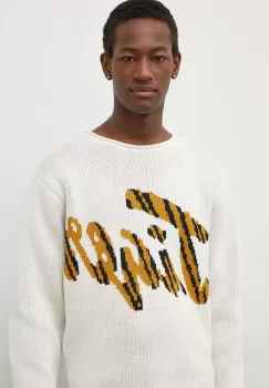 Tiger Of Sweden pulover din amestec de lana barbati, culoarea bej imagine