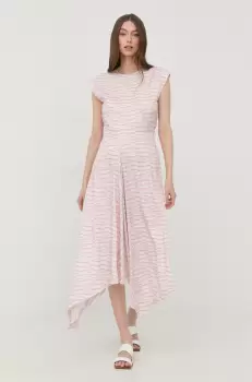 Tiger Of Sweden rochie culoarea roz, midi, evazati imagine