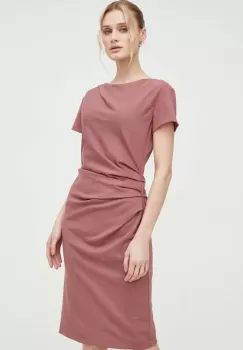 Tiger Of Sweden rochie culoarea roz, mini, drept imagine