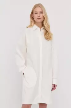 Tiger Of Sweden rochie din bumbac culoarea bej, mini, evazati imagine