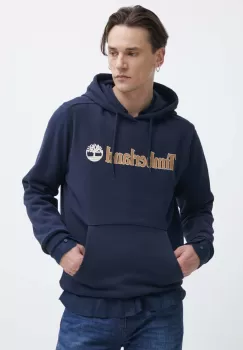Timberland bluza barbati, culoarea albastru marin, cu gluga, cu imprimeu, TB0A5UKK4331 imagine