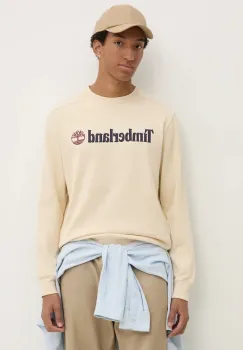 Timberland bluza barbati, culoarea bej, cu imprimeu, TB0A5UJYEFL1 imagine