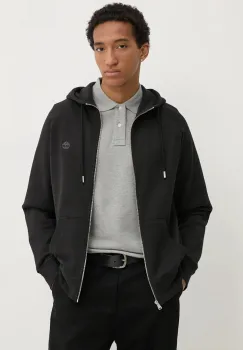 Timberland bluza barbati, culoarea negru, cu gluga, neted, TB0A2BNBX651 imagine