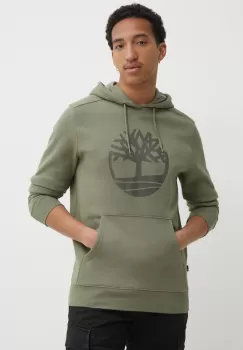 Timberland bluza barbati, culoarea verde, cu gluga, cu imprimeu, TB0A2BJHAP61 imagine