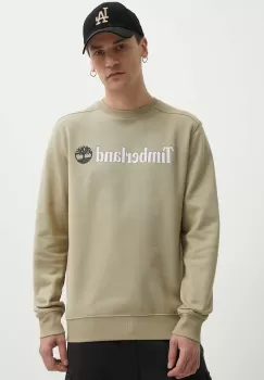 Timberland bluza barbati, culoarea verde, cu imprimeu, TB0A5UJYDH41 imagine
