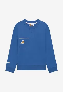 Timberland bluza copii Sweatshirt culoarea albastru marin, neted imagine