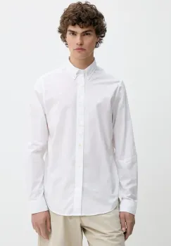 Timberland camasa din bumbac culoarea alb, cu guler button-down, regular, TB0A6GRH1001 imagine
