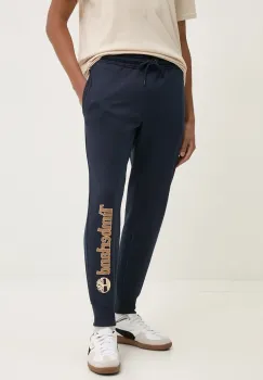 Timberland pantaloni de trening culoarea albastru marin, cu imprimeu, TB0A5YFB4331 imagine