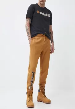 Timberland pantaloni de trening culoarea maro, cu imprimeu, TB0A5YFBP471 imagine