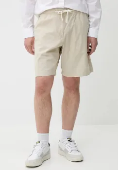 Timberland pantaloni scurti din bumbac culoarea bej, TB0A2FD5EOH1 imagine