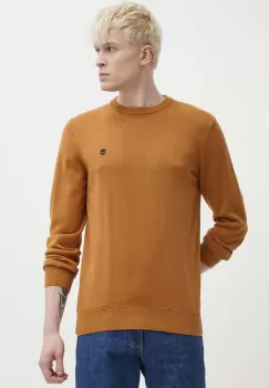 Timberland pulover de bumbac culoarea maro, light, TB0A2BMMP471 imagine