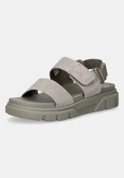 Timberland sandale pentru femei, din piele intoarsa Greyfield Sandal Backstrap imagine