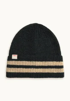 Tinycottons caciula STRIPES BEANIE culoarea verde, AW25-110 imagine