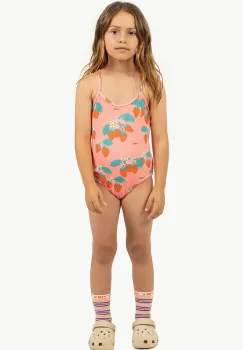 Tinycottons costum de baie dintr-o bucata pentru copii STRAWBERRIES SWIMSUIT culoarea roz, SS25-291 imagine