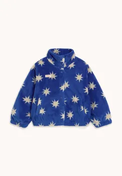 Tinycottons geaca copii STARS POLAR JACKET culoarea bleumarin, AW25-572 imagine
