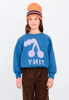 Tinycottons hanorac de bumbac pentru copii CHERRY GRAPHIC SWEATSHIRT cu imprimeu, AW25-279 imagine