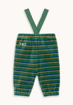 Tinycottons pantaloni de trening pentru bebelusi DUO STRIPES BABY SWEATPANT culoarea verde, AW25-254 imagine