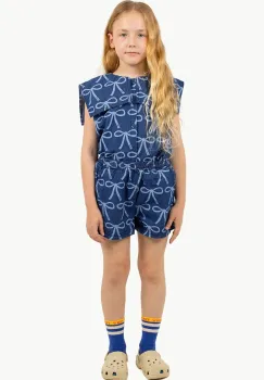 Tinycottons pantaloni scurti copii BOWS WOVEN SHORT modelator, SS25-234 imagine