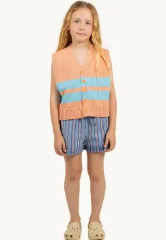 Tinycottons pantaloni scurti din bumbac pentru copii STRIPES MULTICOLOR SHORT modelator, SS25-239 imagine