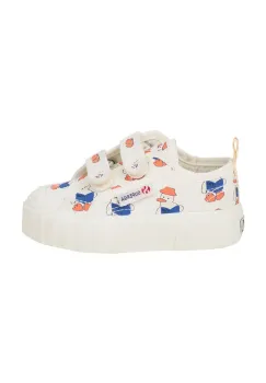 Tinycottons tenisi copii READERS SNEAKERS X SUPERGA culoarea bej, SS25-913 imagine