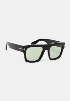 Tom Ford ochelari de soare Fausto barbati, culoarea negru, FT0711_5301N imagine