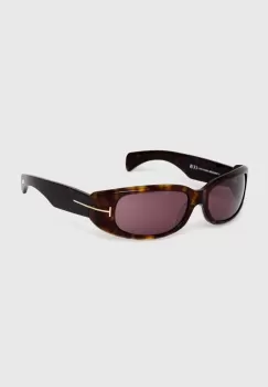Tom Ford ochelari de soare femei, culoarea maro, FT1064_5952S imagine