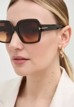Tom Ford ochelari de soare femei, culoarea maro, FT1082_5452F imagine
