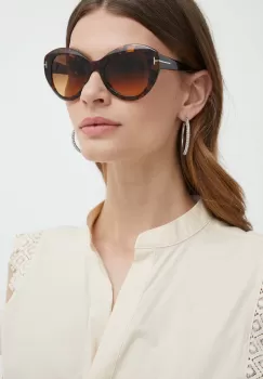 Tom Ford ochelari de soare femei, culoarea maro, FT1084_5252F imagine