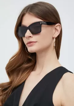 Tom Ford ochelari de soare femei, culoarea negru, FT1085_5401A imagine