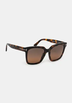 Tom Ford ochelari de soare Selby culoarea bordo, FT0952_5552H imagine