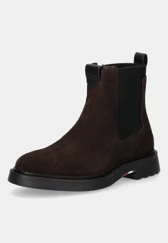 Tommy Hilfiger botine din piele intoarsa COMFORT LWT SDE CHELSEA imagine