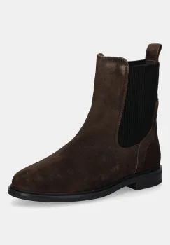 Tommy Hilfiger botine din piele intoarsa FLAG SUEDE CHELSEA BOOT imagine
