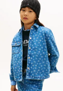 Tommy Hilfiger camasa din denim pentru copii imagine