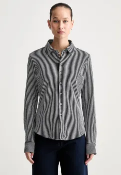 Tommy Hilfiger camasa pentru femei din bumbac cu elastan imagine