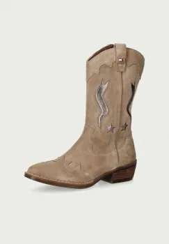 Tommy Hilfiger cizme cowboy pentru copii din piele intoarsa imagine