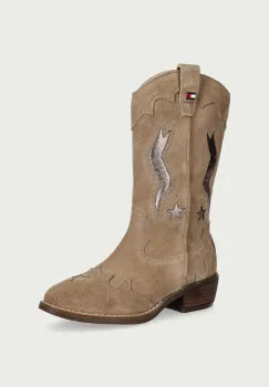 Tommy Hilfiger cizme cowboy pentru copii din piele intoarsa imagine