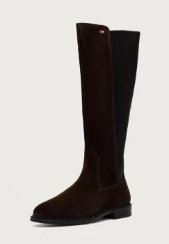 Tommy Hilfiger  cizme pentru femei din piele intoarsa ENAMEL FLAG SUEDE HIGH CHELSEA imagine