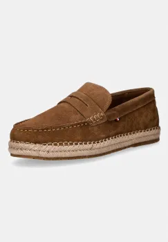 Tommy Hilfiger espadrile barbatesti piele intoarsa FLEXIBLE HILFIGER SDE ESPADRILLE imagine