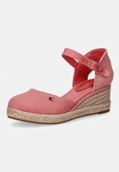 Tommy Hilfiger espadrile pentru femei MID WEDGE ESPAD CLOSED TOE imagine